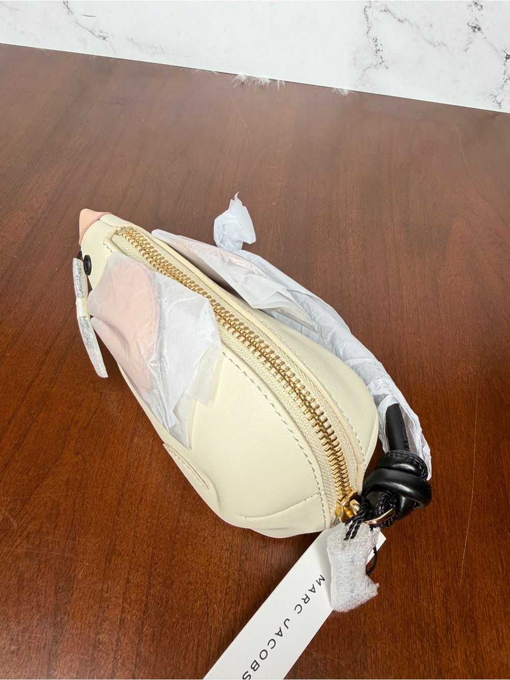 Marc Jacobs Mini Leather Mouse Wristlet - Discontinued And Hard To Find - Picture 2 of 6